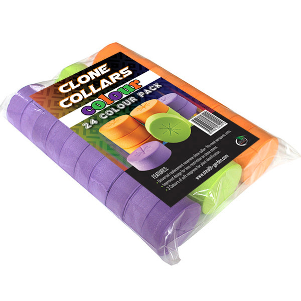 Stealth Clone Collars - Purple / Green / Orange - 24 Pack