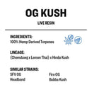 True Terpenes - LIVE RESIN - OG Kush - 2mL