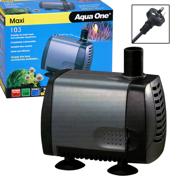 Aqua One Power Head Water Pump - Maxi 103 - 1200L/hr