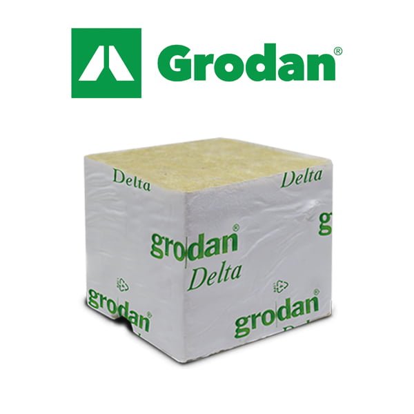 Grodan Rockwool Cube - No Hole - 75mm x 75mm- 6pk
