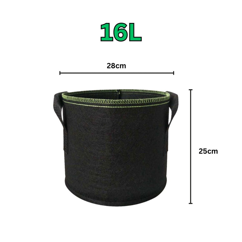 Growy Root Pot Fabric Grow Bag - 16L