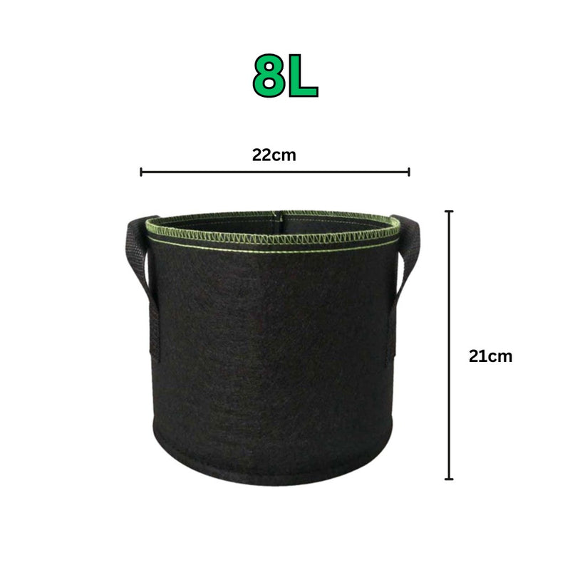 Growy Root Pot Fabric Grow Bag - 8L