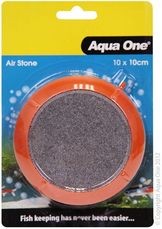 Aqua One Airstone Pvc Air Disk Encased 10 x 10cm Medium