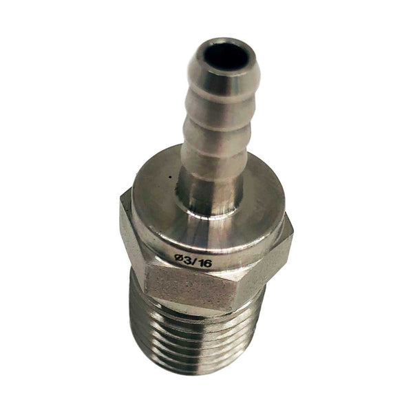 Fitok Barbed End SS 1.3 mm / 1/4" (M) NPT Hose Connector