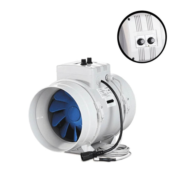 Blauberg Turbo G-315mm Inline Mixed Flow Fan - Thermostat Speed Control
