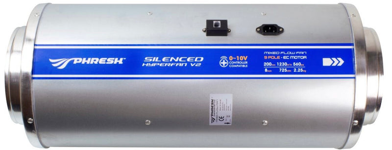 Phresh Silenced Hyper Fan 150 + Phresh Filter 150/600 Combo W/ Controller