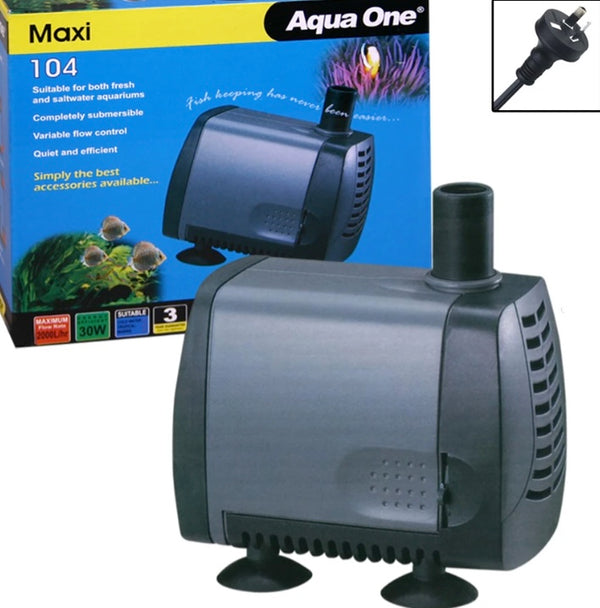 Aqua One Power Head Water Pump - Maxi 104 - 2000L/hr