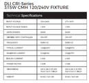 DLI Cri-Series 315W CMH Fixture