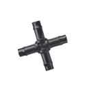Barbed Cross – 4-Way High Flow Irrigation Connector - 25mm