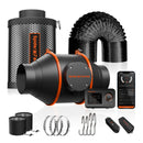 Spider Farmer 4-inch inline fan, carbon filter and GGS climate controller
