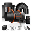 Spider Farmer 150mm 6 inch inline fan and carbon filter kit with GGS controller