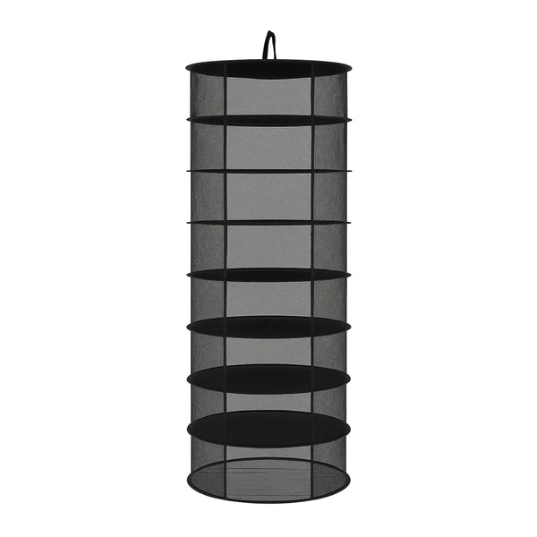 8-Layer Heavy Duty Hanging Drying & Curing Rack – Collapsible Mesh Herb Dryer