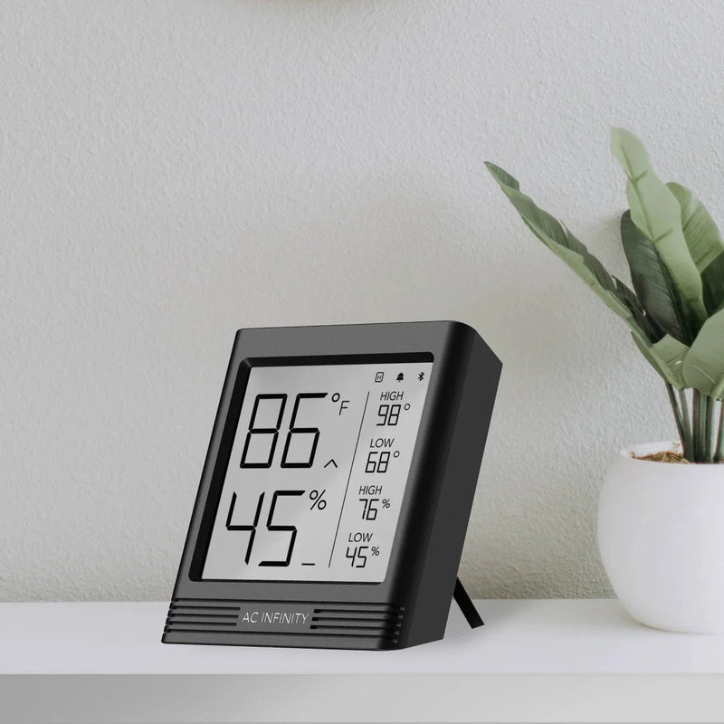AC Infinity Cloudcom B2 Smart Thermo-Hygrometer With Data APP, Integrated Sensor Probe
