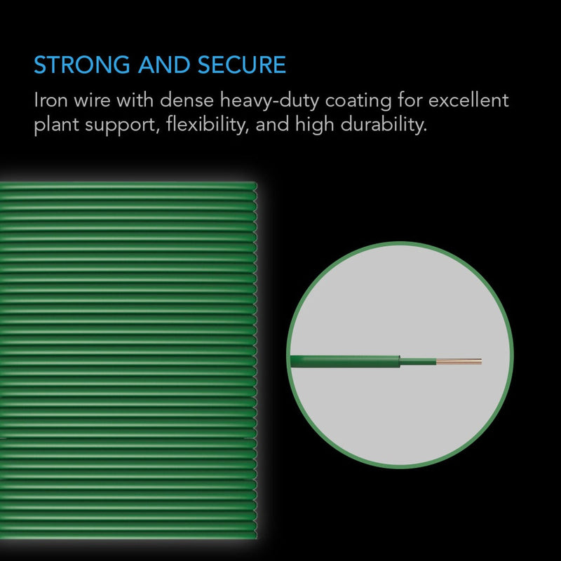AC Infinity Heavy-Duty Twist Ties, Thin Rubberized Texture - 10m