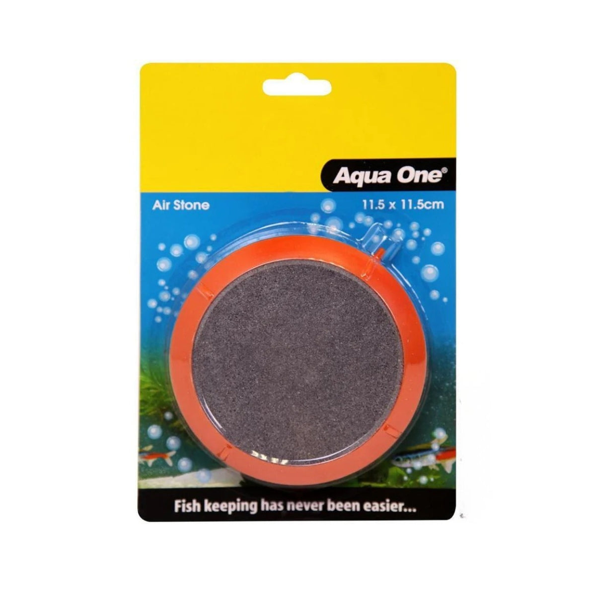 Aqua One PVC Air Disk Airstone – Large Encased Aeration Stone - 11.5cm