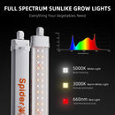 Spider Farmer Glow30 LED bars mounted as side lighting inside a grow tent