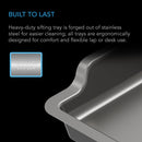 AC Infinity Large Trim Tray System 3-Tray & 2-Screen Kit Interchangeable & Ergonomic Design