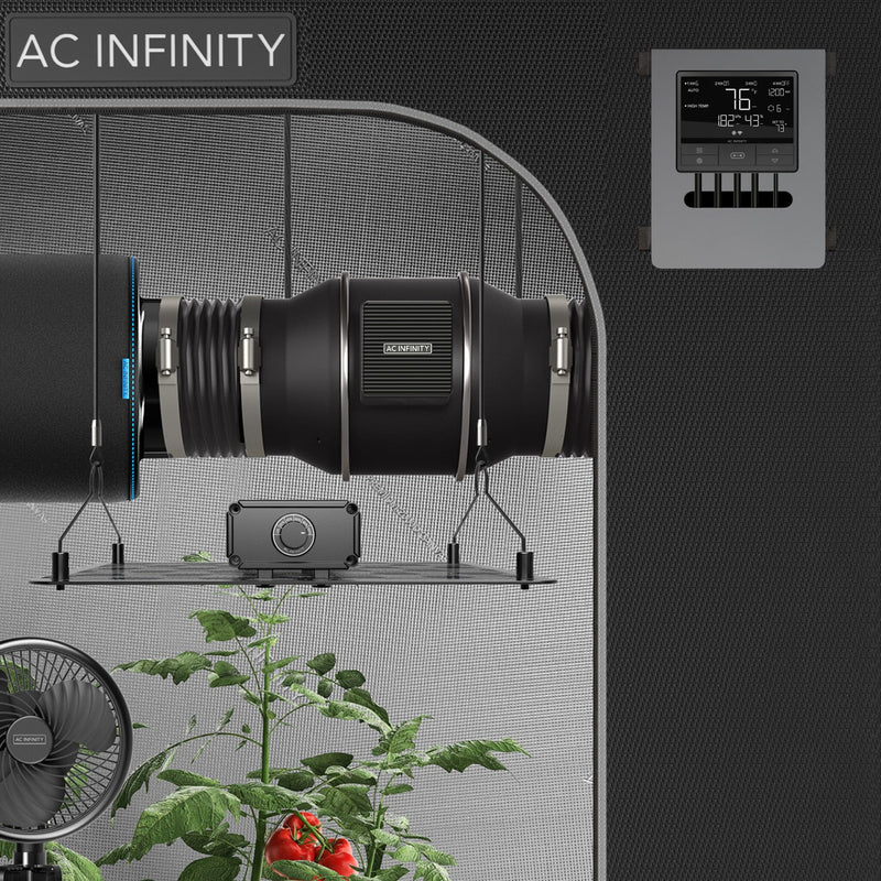AC Infinity Cloudline PRO T4 Quiet Inline Duct Fan With Controller 69 Pro - 100mm