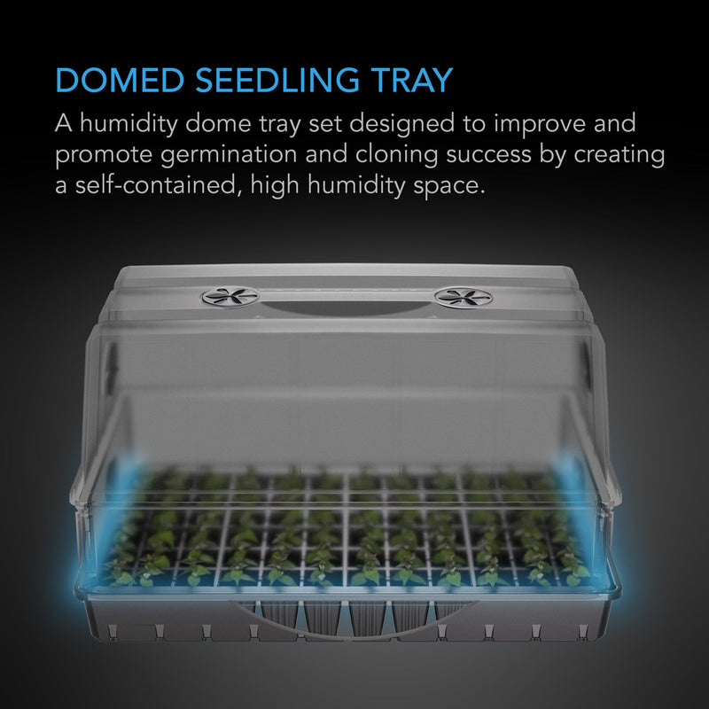 AC Infinity Humidity Dome XL, Propagation Kit, 6x12 Cell Tray with Height Extension