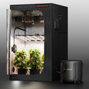 Spider Farmer drip irrigation system watering potted plants
