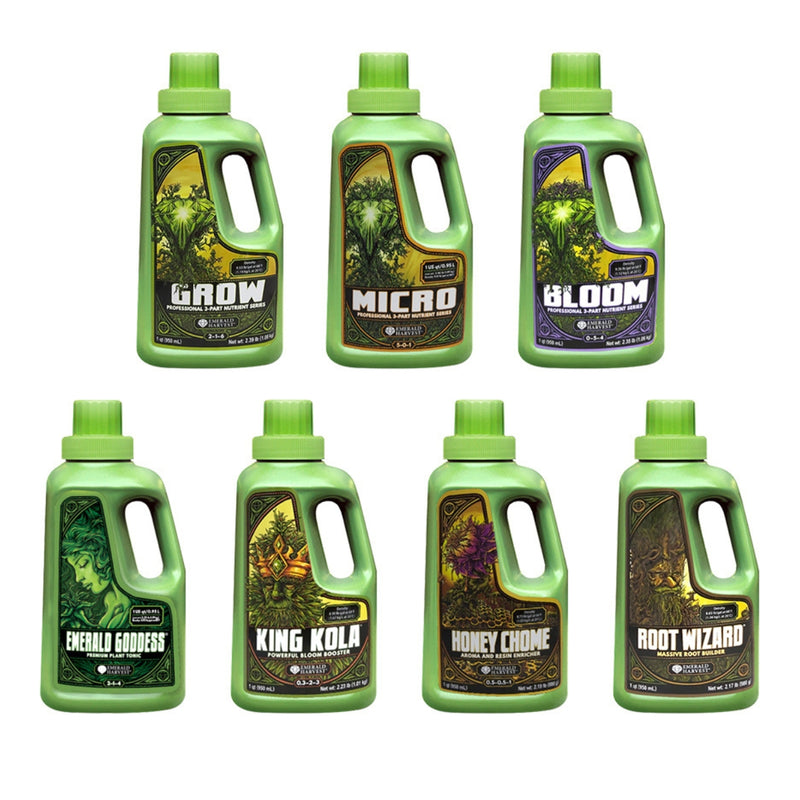 Emerald Harvest Grow Micro Bloom Kick Start 3 Part Starter Kit - 0.95L