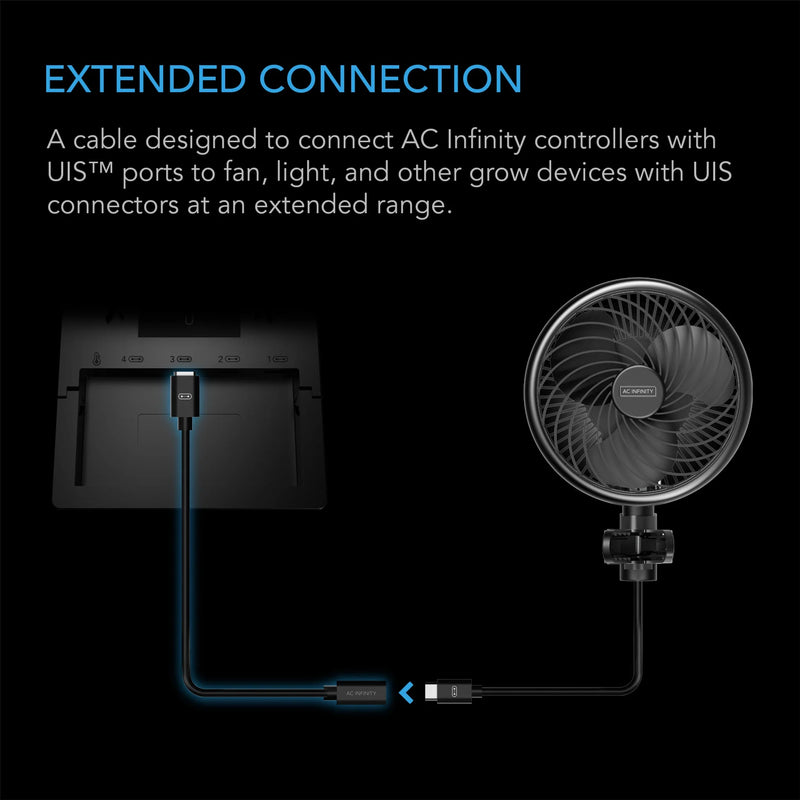 AC Infinity UIS to UIS Extension Cable | Male to Male - 10ft or 3.05M