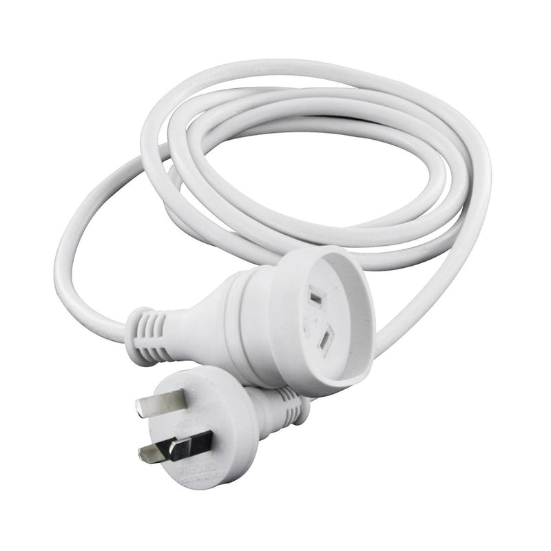 Extension Power Cord Aus Standard 240V White - 10m