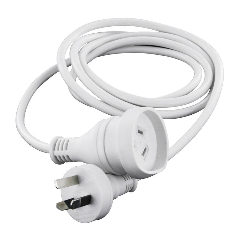 Extension Power Cord Aus Standard 240V White - 7m