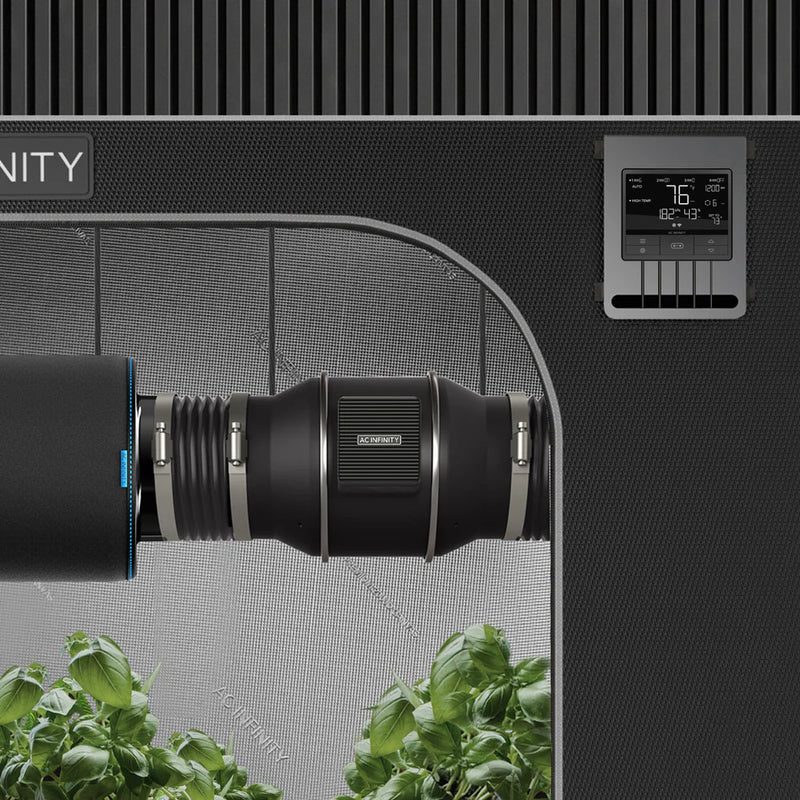 AC Infinity T8 Air Filtration Kit Pro 8 Inch - 200 MM, Inline Fan with Controller 69PRO, Carbon Filter and Ducting Combo
