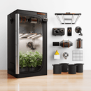 Spider Farmer G3000 grow tent kit contents including light, tent, inline fan, carbon filter and GGS controller