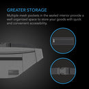 AC Infinity Gray Smell Proof Belt Bag With 900D Nylon Fabric & Carbon Filter Lining