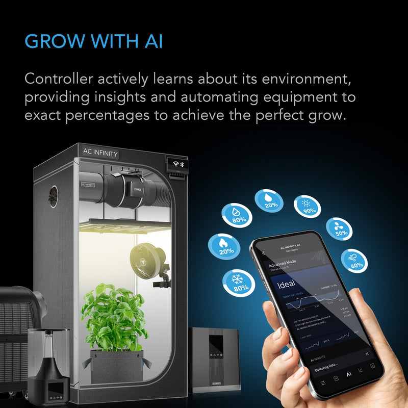 AC Infinity Controller AI+ Environmental Controller, AI-Powered Learning & Dynamic Level Adjusting for UIS, Dual Zone Control