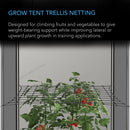 AC Infinity Grow Tent Trellis Netting, Flexible Elastic Cords - 3x3 Feet