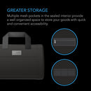 AC Infinity Black Smell Proof HandBag With 900D Nylon Fabric & Carbon Filter Lining