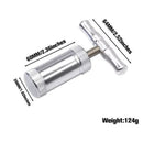 Heavy-Duty T-Handle Pollen Press – Kief Compressor For Herbs & Spices (Silver)