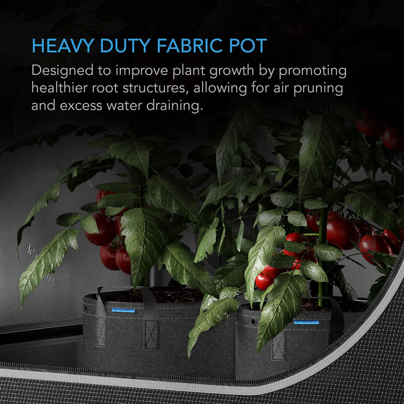 AC Infinity Heavy Duty Fabric Pots, 7 Gallon - 5 pack