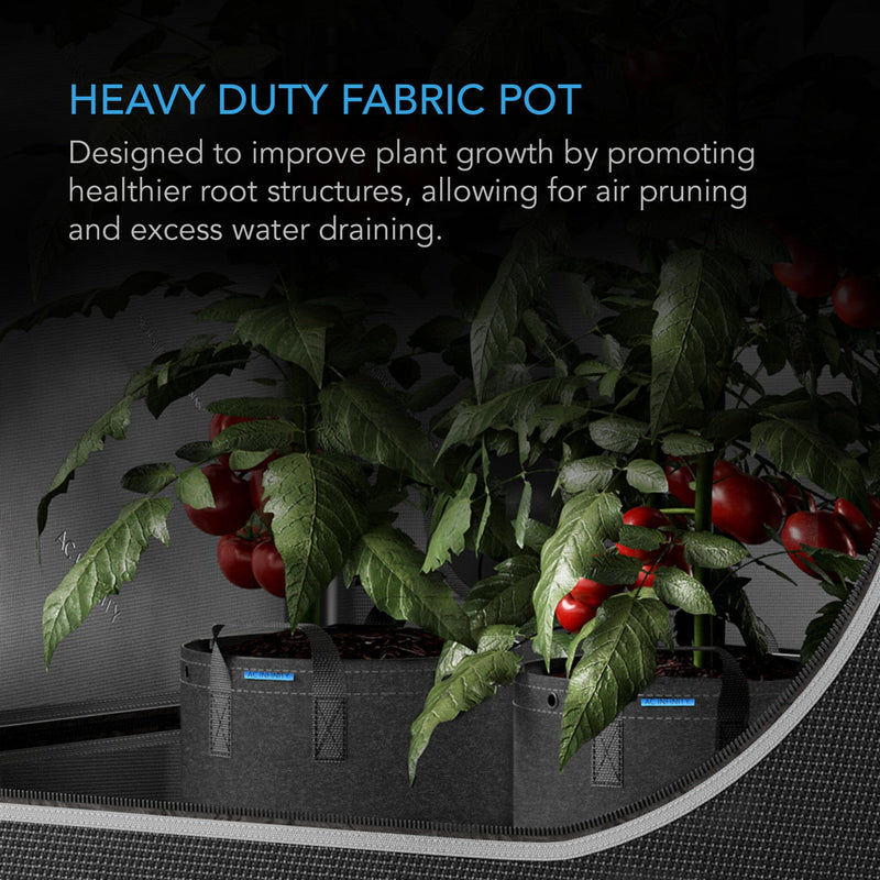 AC Infinity Heavy Duty Fabric Pots, 5 Gallon - 5 pack