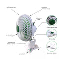 Hydro Axis Oscillating Clip Fan - 225mm