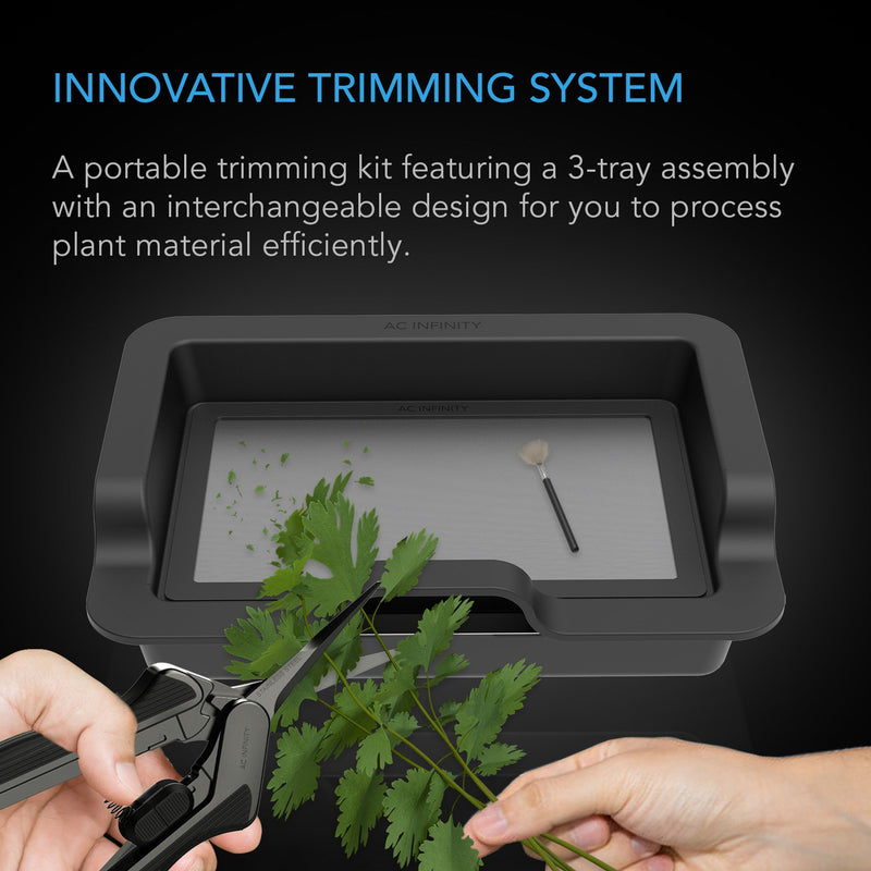 Large Trim Tray System 3-Tray & 2-Screen Kit Interchangeable & Ergonomic Design