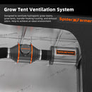 Installation of Spider Farmer 4 inch inline duct fan in grow tent ducting