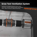 Spider Farmer 150mm inline fan kit installation diagram