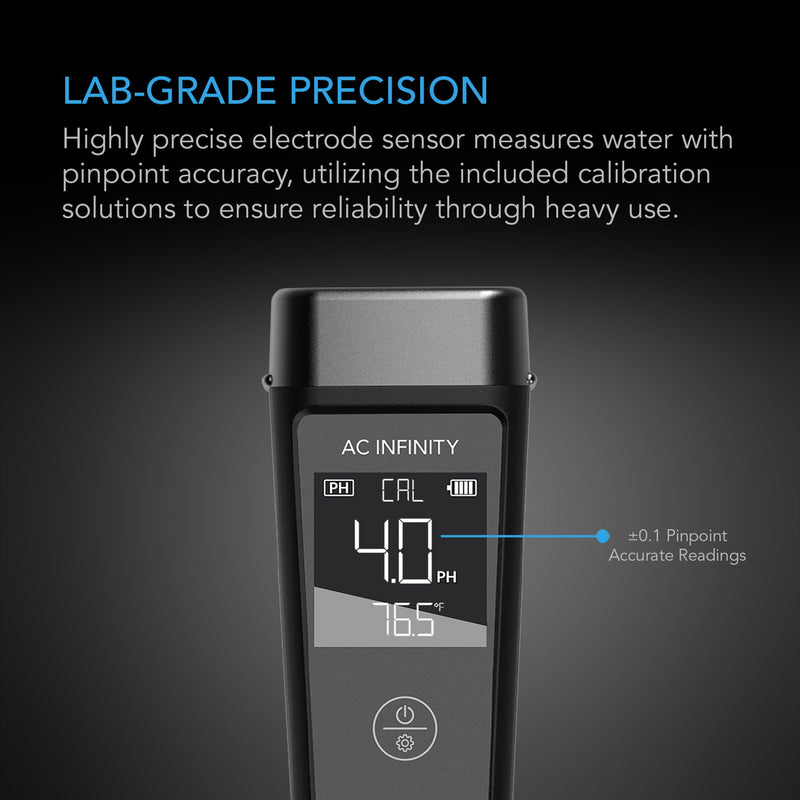 AC Infinity PH Meter Kit PH Pen Tester For Water