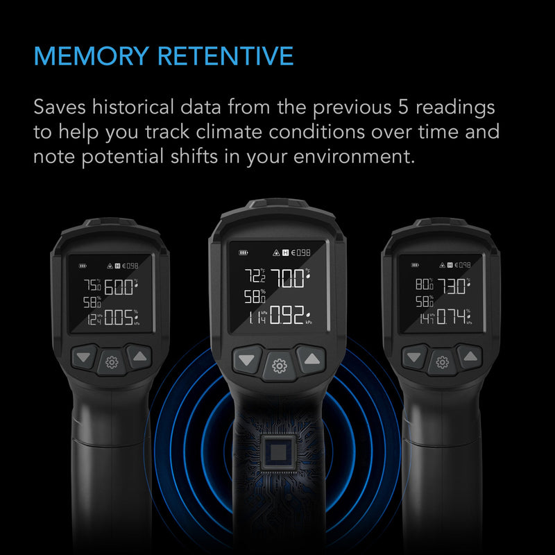 AC Infinity VPD Thermometer Handheld Environmental Monitor, Captures Leaf VPD & Temperature