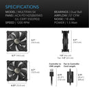 AC Infinity Multifan S4 Quiet USB Cooling Fan - 140mm