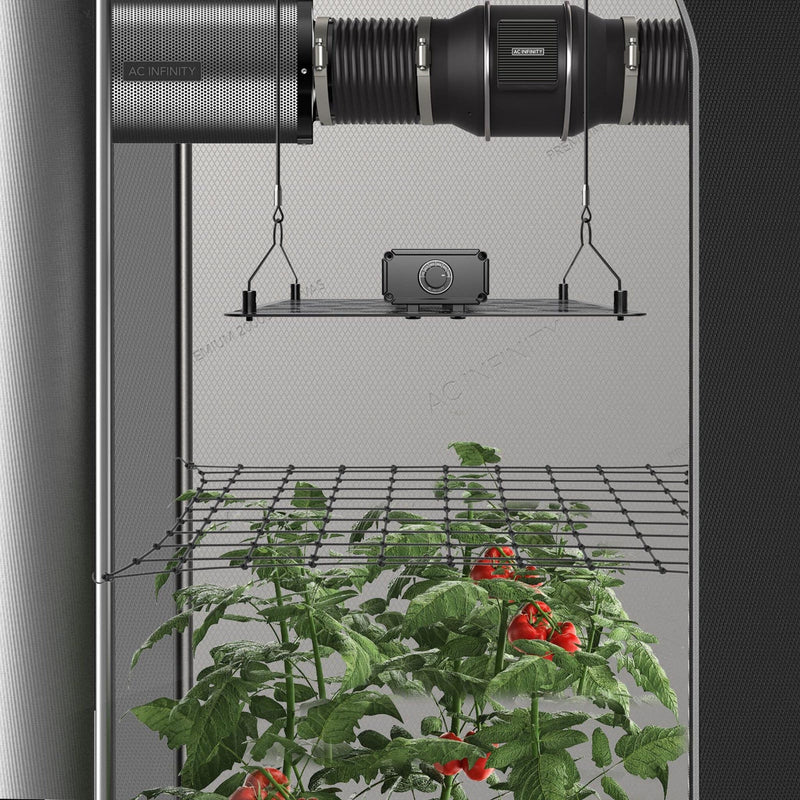 AC Infinity Grow Tent Trellis Netting, Flexible Elastic Cords - 5x5 Feet