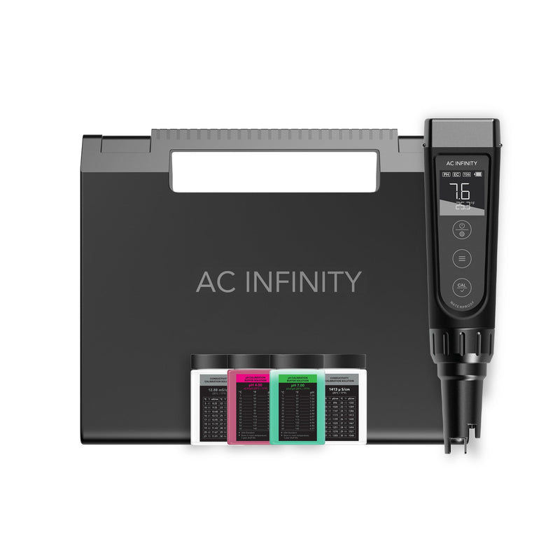 AC Infinity Hydroponic Meter Pro Kit, ALL-IN-ONE PH PEN, Interchangeable Probe