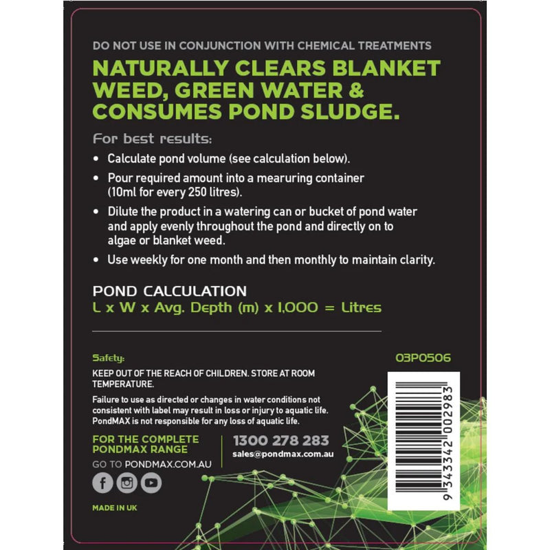 PondMAX BioNatural 3 In 1 Pond Solution - 5L