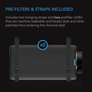 AC Infinity Duct Carbon Filter, Australian Charcoal - 4 Inch - 100mm