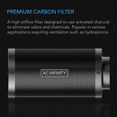 AC Infinity Carbon Filter, Australian Charcoal - 6 Inch | 150mm