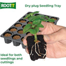 ROOT!T Coco Coir Dry Propagation Plugs - 24 Cell Tray